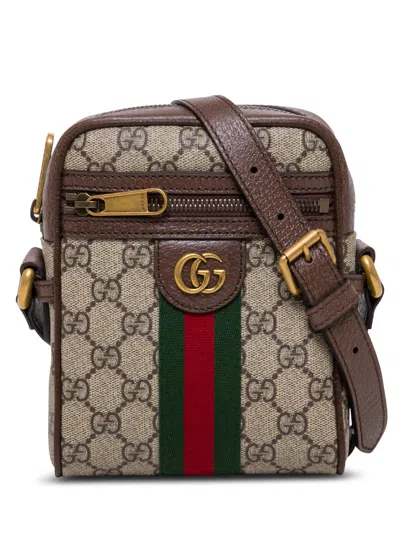Gucci Ophidia Gg Stripe Shoulder Bag In Multicolor