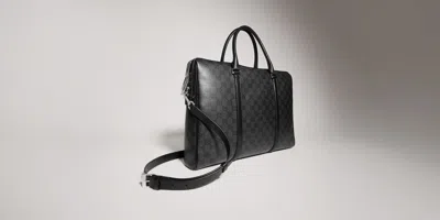 Gucci Men Gg Canvas Backpack In Black