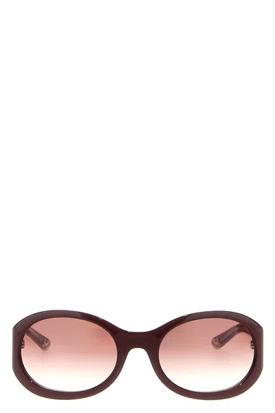 GUCCI GUCCI RED ANCORA SUNGLASSES