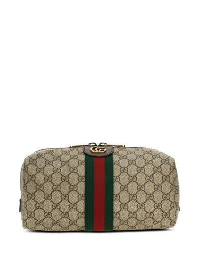 Gucci Savoy Medium Beauty Case In Brown