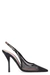 Gucci Signoria Pointy-toe Slingbacks In Black