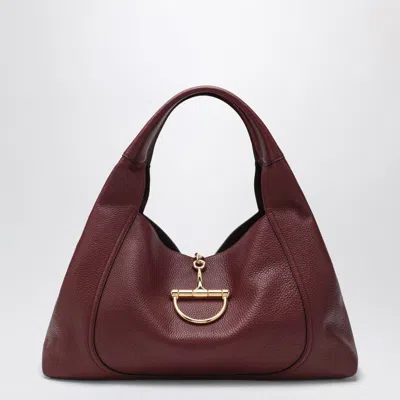 Gucci Softbit Maxi Bag In Rosso Ancora Leather Women In Red