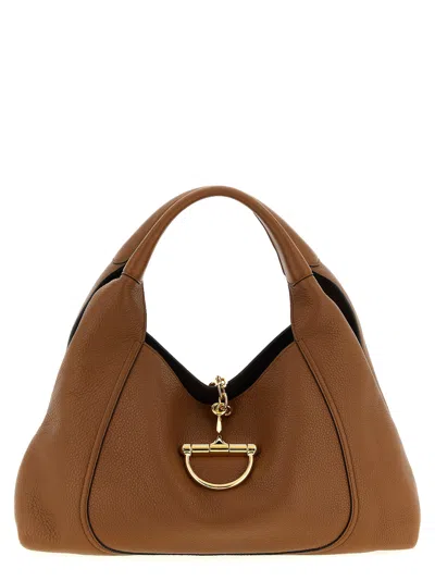 Gucci ' Softbit' Maxi Shoulder Bag In Brown