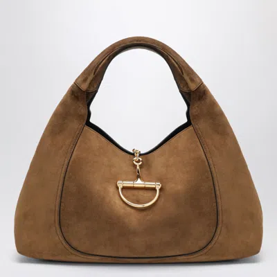 GUCCI GUCCI GUCCI SOFTBIT MAXI SUEDE BAG