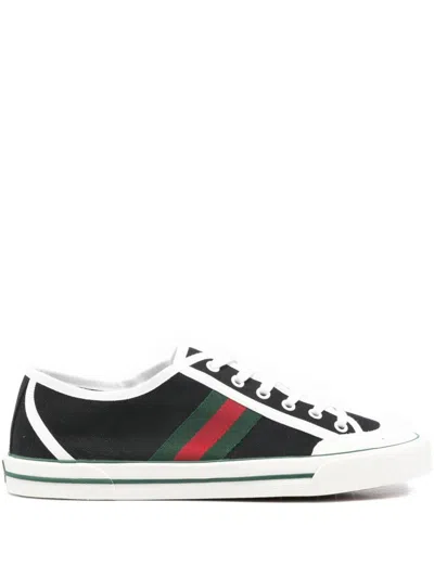Gucci Tennis 1977 Low Top Sneakers Rubber Sole In Black