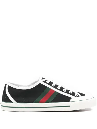 Gucci Tennis 1977 Low Top Sneakers Rubber Sole In Black