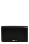 Gucci Women Logo Shoulder Strap Wallet In Blue