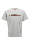 Gucci Women Grey Printed Cotton Jersey T-shirt In Gray