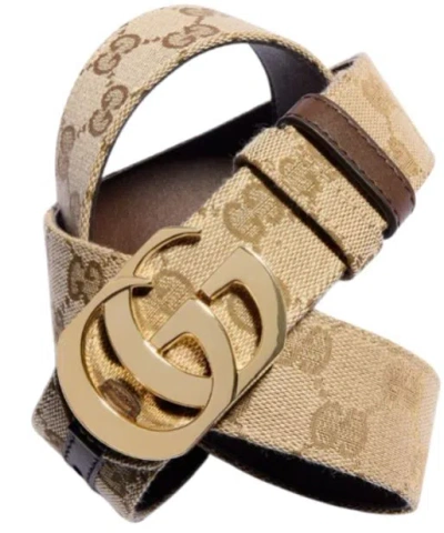 Gucci Wide Reversible Gg Marmont Belt In Brown