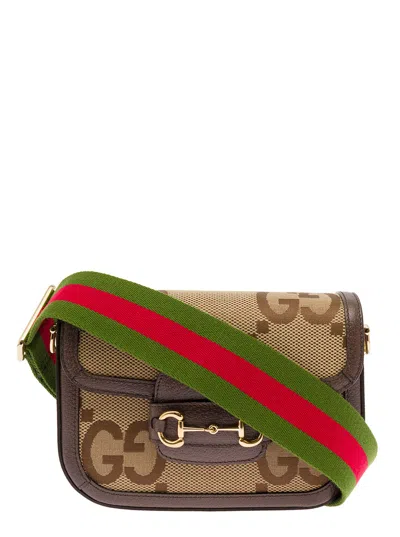 Gucci Woman 's 1955 Horse Jumbo  Gg Fabric Crossbody Bag In Brown