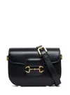 Gucci Black Horsebit 1955 Small Crossbody Bag In Black
