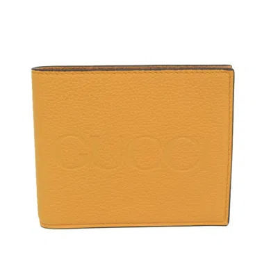 Pre-owned Gucci Yellow Leather Wallet  ()
