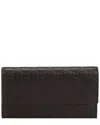Gucci Ssima Canvas Long Wallet In Burgundy