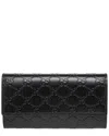 Gucci Ssima Leather Long Wallet
