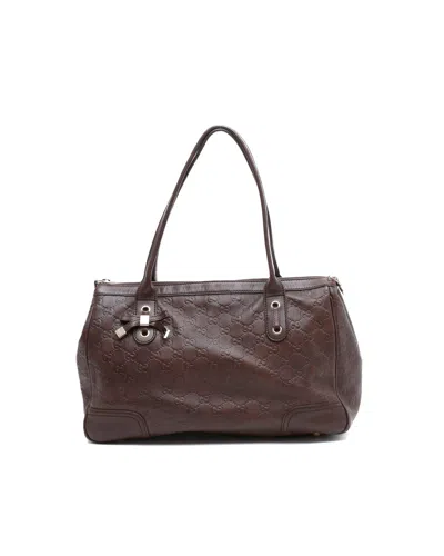 Gucci Ssima Princy Tote Bag In Brown