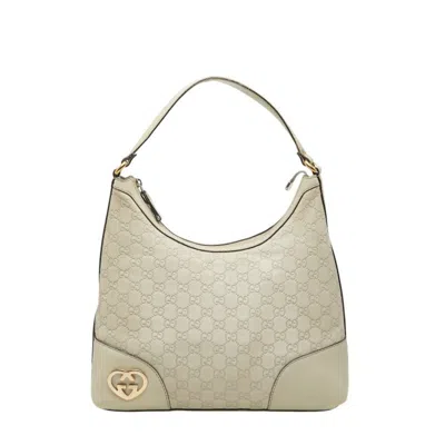 Pre-owned Gucci Ssima White Leather Tote Bag ()
