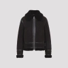 Gucci Women Brown Shearling Jacket With Shearling Trims And All-over Gg Motif In Suede Woman In Multi