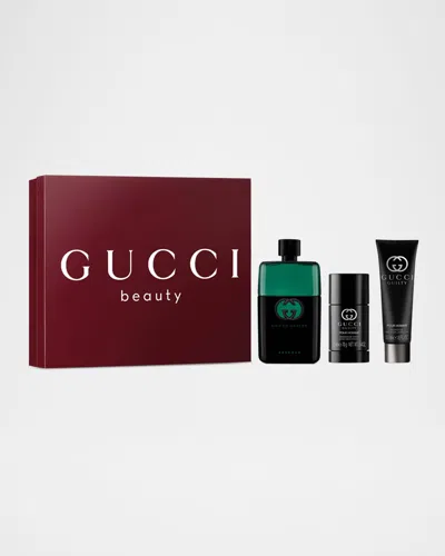GUCCI GUILTY ESSENCE POUR HOMME EAU DE TOILETTE 3-PIECE GIFT SET
