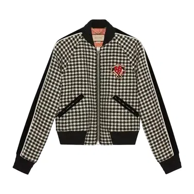 Pre-owned Gucci Ha Ha Ha Bomber Jacket 'black/white' | Men's Size 52