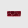 Gucci Soft Velvet Hair Clip With Crystals In Burgundy