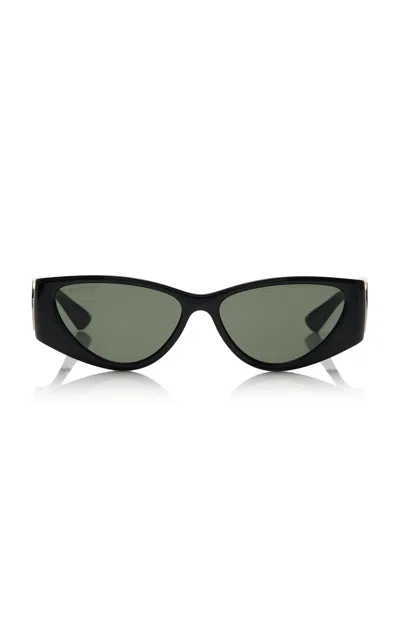 Gucci Hailey Cat-eye Acetate Sunglasses In Black