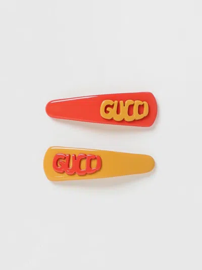 Gucci Hair Clip Kids  In Orange