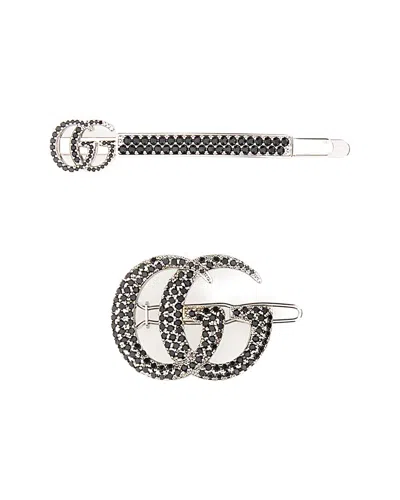 Gucci Hair Clips Set In Purple