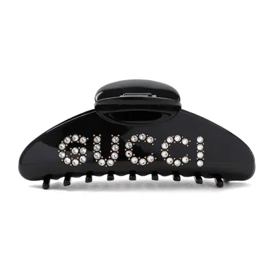 Gucci Hairgrip Gg In Brass