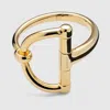 Gucci Women Bracelet With Half Horsebit In Gold