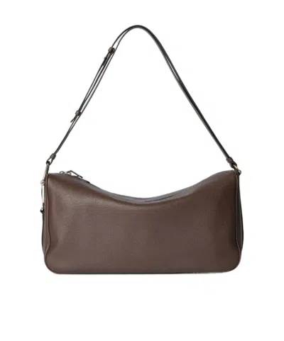 Gucci Half Horsebit Crossbody Bag In Brown