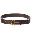Gucci Belt With Half-horsebit Buckle In Brown