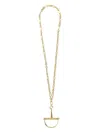 Gucci Half-horsebit Pendant Necklace In Brown