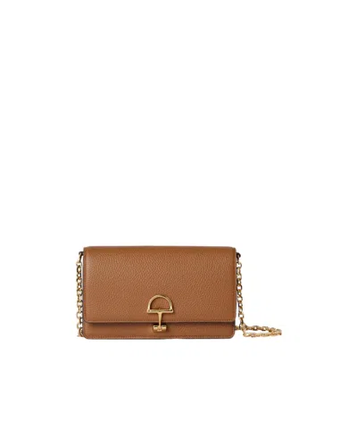 Gucci Half Horsebit Wallet On Chain In Brown