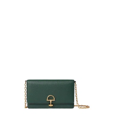 Gucci Half Horsebit Wallet On Chain In Green