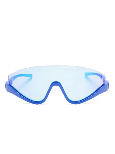 Gucci Half-rimless Sunglasses In Blue