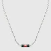 Gucci Necklace With Web Detail In Silver