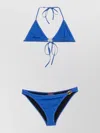 Gucci Halter Neck Triangle Bikini Top Hardware In Multi
