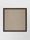 Gucci Hand-stitched Silk Square Contrast Border In Neutral