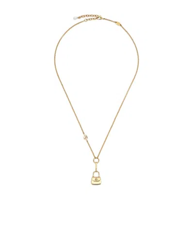 Gucci Handbag Pendant Chain Necklace In Gold