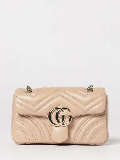 Gucci Gg Marmont Small Shoulder Bag In Neutral