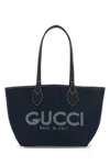 Gucci Women Denim Totissima Reversibile Shopping Bag In Neutral