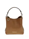 Gucci Women's Mini Gg Emblem Bucket Bag Brown | 815118aaec2 In Brown