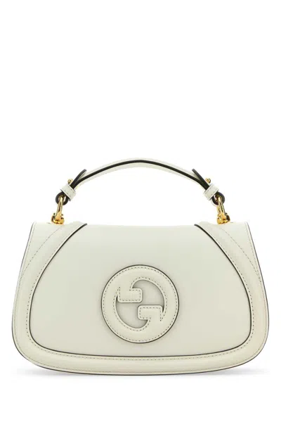 Gucci White Leather Blondie Medium Shoulder Bag