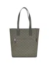 Gucci Gg Canvas Medium Tote Bag In Green