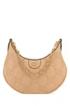 Gucci Women Powder Pink Leather Small Lion Gg Handbag In Neutral