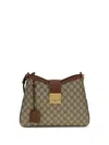 Gucci Padlock Gg Canvas Hobo Bag In Green