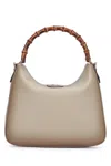 Gucci Medium Diana Leather Top Handle Bag In Neutral