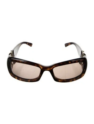 Pre-owned Gucci Hasler Horsebit Accent Square Sunglasses In Brown