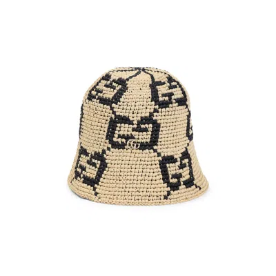 Gucci Women's Gg Raffia Hat In Neutral