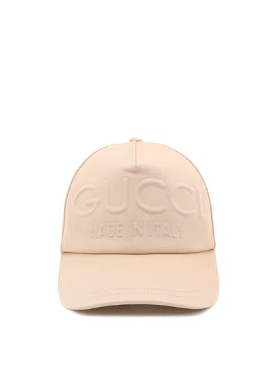 Gucci Cotton Hat In Beige